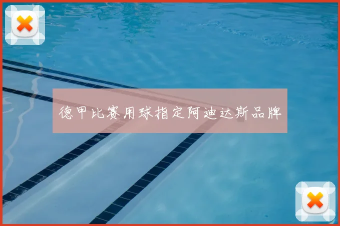 德甲比赛用球指定阿迪达斯品牌